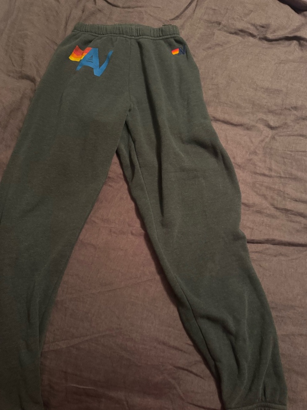 Aviator Nation Dark Gray Logo Sweatpants